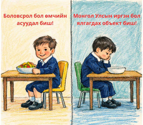Үдийн хоол ба хүүхдийн эрх: Ялгаварлал бодлого болж эхэлж байна уу?